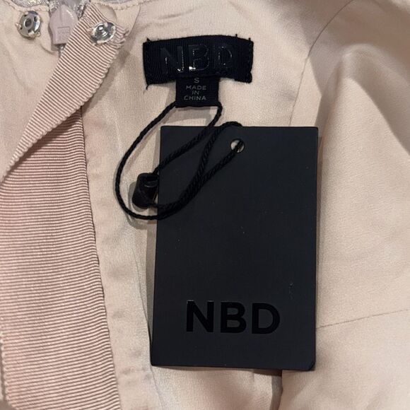 NWT NBD Revolve Anndreah Mini Dress in Blush Metallic Small - Picture 12 of 15